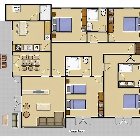 Sleeps 8 Pool Air Con Wifi * Puerto Calero